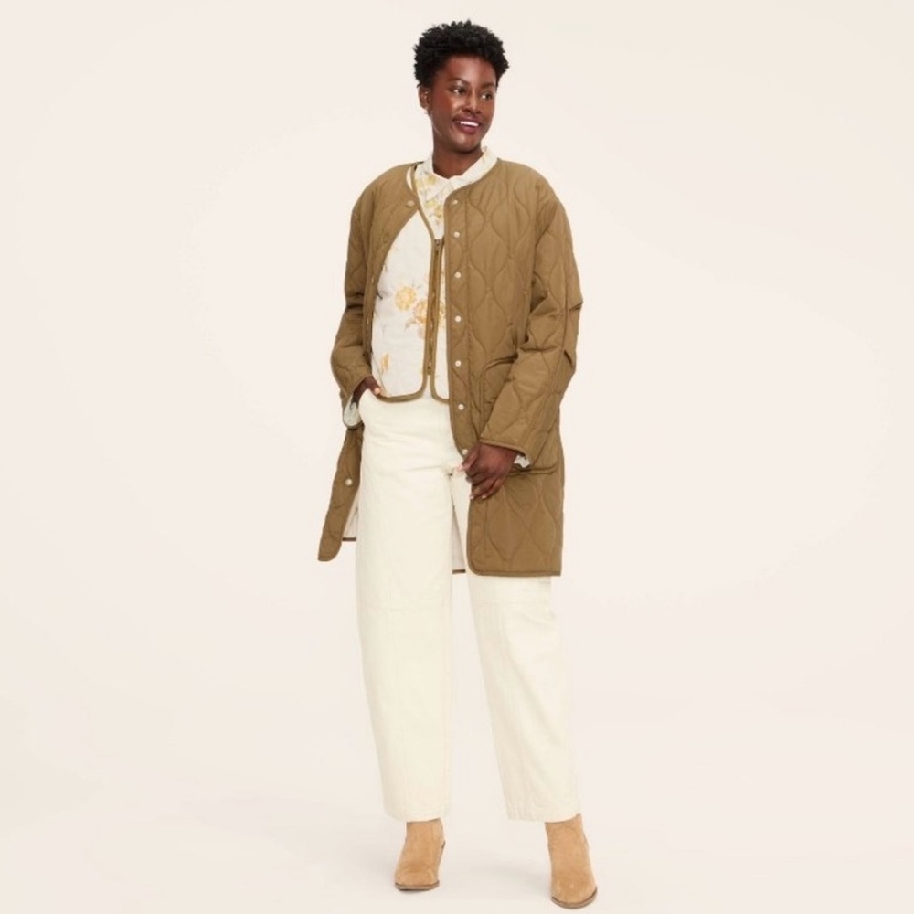 Woolrich Olive Quilted Puffer Jacket